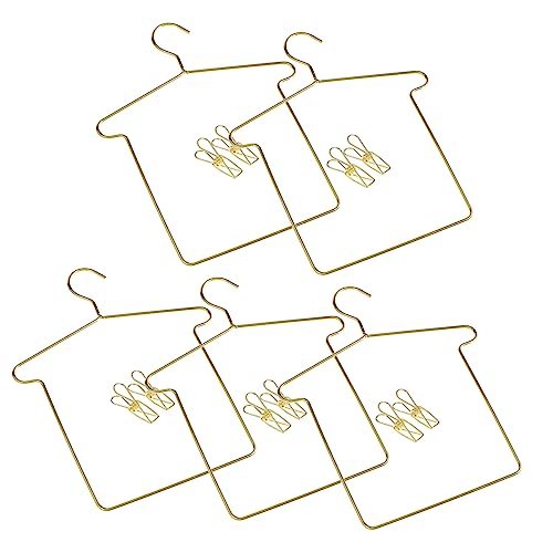 TOYANDONA 5 Sätze Puppenaufhänger Kleiderbügel Und Kleiderständer Für Puppen Mini-kleiderbügel Kleidung Puppenkleiderbügel Babybügel Mit Kleiderbügel Für Puppen Kleine Aufhänger Eisen Golden TOYANDONA 5 Sätze Puppenaufhänger Kleiderbügel Und Kleiderständer Für Puppen Mini-kleiderbügel Kleidung Puppenkleiderbügel Babybügel Mit Kleiderbügel Für Puppen Kleine Aufhänger Eisen Golden von TOYANDONA