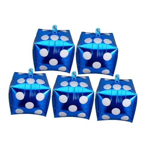 TOYANDONA 5 Stück Ballon blaue Luftballons Ballons aus quadratischen Würfeln für deckenverkleidung blaue ballons -Party-Dekorationen Folienballons Aluminiumfolie Blue TOYANDONA 5 Stück Ballon blaue Luftballons Ballons aus quadratischen Würfeln für deckenverkleidung blaue ballons -Party-Dekorationen Folienballons Aluminiumfolie Blue von TOYANDONA