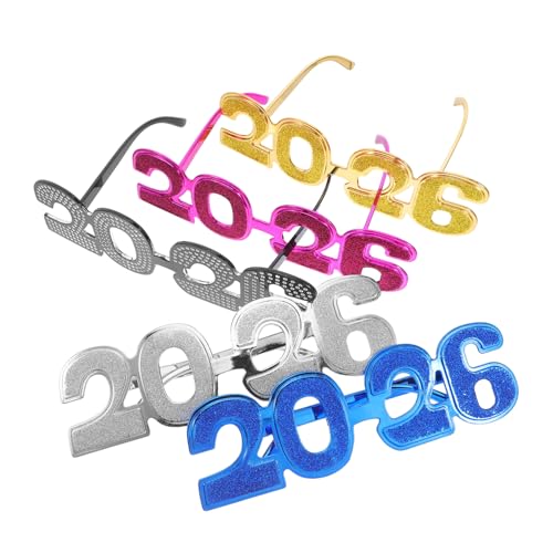 TOYANDONA 5 Stück Glitzerbrille Pc Material Retro Design Langlebig Modische Partybrille für Silvester Abschlussfeier Geburtstagsdeko Fotorequisiten Vielseitig Einsetzbar TOYANDONA 5 Stück Glitzerbrille Pc Material Retro Design Langlebig Modische Partybrille für Silvester Abschlussfeier Geburtstagsdeko Fotorequisiten Vielseitig Einsetzbar von TOYANDONA