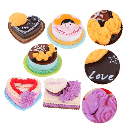 TOYANDONA 5 Stück Mini Kuchenspielzeug Dessert Dekoration Modelle Ornament Hochzeitsdekor Miniatur Spielzeugmodell Mini Kuchenschmuck Lebensmittel Requisite Kleines TOYANDONA 5 Stück Mini Kuchenspielzeug Dessert Dekoration Modelle Ornament Hochzeitsdekor Miniatur Spielzeugmodell Mini Kuchenschmuck Lebensmittel Requisite Kleines von TOYANDONA