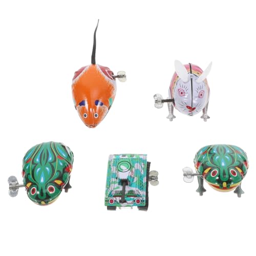 TOYANDONA 5 Stück Nostalgische Aufziehspielzeuge aus Blech mit Tiermotiven Wie Huhn Frosch Maus Schildkröte und Hase Sichere Glatte Kanten Mitgebsel für Kindergeburtstag und Partyspaß TOYANDONA 5 Stück Nostalgische Aufziehspielzeuge aus Blech mit Tiermotiven Wie Huhn Frosch Maus Schildkröte und Hase Sichere Glatte Kanten Mitgebsel für Kindergeburtstag und Partyspaß von TOYANDONA