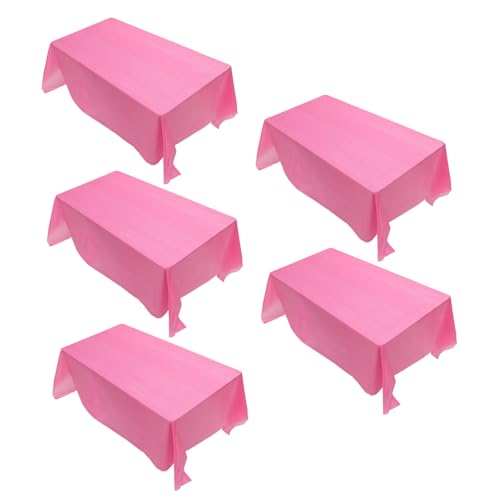 TOYANDONA 5 Stück Plastiktischdecke Plastiktischtücher Tischdecke für Kinderpartys Plastiktischtuch Plastische Tischdecken Tischdecke für Party Party-Tischdecke Rosy TOYANDONA 5 Stück Plastiktischdecke Plastiktischtücher Tischdecke für Kinderpartys Plastiktischtuch Plastische Tischdecken Tischdecke für Party Party-Tischdecke Rosy von TOYANDONA