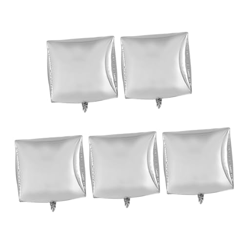 TOYANDONA 5 Stück Quadratische Aluminiumfolie Ballons Silber Partydekoration für Geburtstag Feier Wiederverwendbar Leicht Aufzublasen als Fotorequisite und Tischdeko TOYANDONA 5 Stück Quadratische Aluminiumfolie Ballons Silber Partydekoration für Geburtstag Feier Wiederverwendbar Leicht Aufzublasen als Fotorequisite und Tischdeko von TOYANDONA