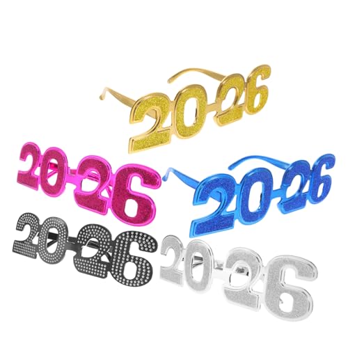TOYANDONA 5 Stück Teiliges Glitzer Zahlen Brillenset aus Robustem Vielseitige Partybrille für Abschlussfeiern Silvester Geburtstage und Zubehör Bunte Retro Designs für Festliche Anlässe TOYANDONA 5 Stück Teiliges Glitzer Zahlen Brillenset aus Robustem Vielseitige Partybrille für Abschlussfeiern Silvester Geburtstage und Zubehör Bunte Retro Designs für Festliche Anlässe von TOYANDONA