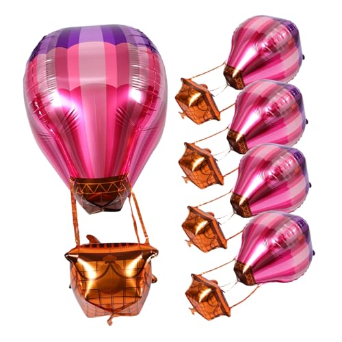 TOYANDONA 5 Stück Teiliges Metallic Heißluftballon Aluminiumfolie Ballons zum Aufhängen Leakfest Einzigartiges Design für Geburtstagsfeiern Babypartys Hochzeiten und Festliche Dekorationen TOYANDONA 5 Stück Teiliges Metallic Heißluftballon Aluminiumfolie Ballons zum Aufhängen Leakfest Einzigartiges Design für Geburtstagsfeiern Babypartys Hochzeiten und Festliche Dekorationen von TOYANDONA