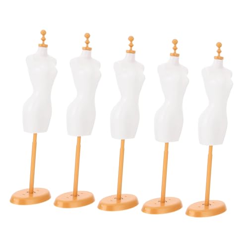 TOYANDONA 5 Stück Teiliges Puppenständer aus Robustem Kunststoff Miniatur Kleiderständer für Puppenkleider und Schaufensterpuppen für Puppenhausdekoration und Kreatives TOYANDONA 5 Stück Teiliges Puppenständer aus Robustem Kunststoff Miniatur Kleiderständer für Puppenkleider und Schaufensterpuppen für Puppenhausdekoration und Kreatives von TOYANDONA