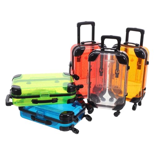 TOYANDONA 5 Teiliger Mini Spielzeugkoffer Trolley Mini Koffer Für Reise Spielset Spielkoffer Für TOYANDONA 5 Teiliger Mini Spielzeugkoffer Trolley Mini Koffer Für Reise Spielset Spielkoffer Für von TOYANDONA