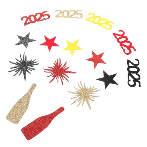 TOYANDONA Frohes Neues Jahr 2025 Dekorationen 50 STK Tischkonfetti Einzigartiges Design Partyzubehör Fröhliche Tischdekoration TOYANDONA Frohes Neues Jahr 2025 Dekorationen 50 STK Tischkonfetti Einzigartiges Design Partyzubehör Fröhliche Tischdekoration von TOYANDONA