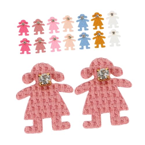 TOYANDONA 50 Stück Stoff-bär-strassverzierungen Zum Basteln Party-Dekorationen Bär-Applikationen Für Frauen Hut- Bestickter Bär von TOYANDONA