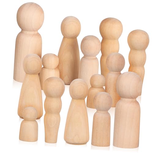 TOYANDONA 50 Stück Teiliges Blank Peg Dolls aus Holz Unbemalte DIY Holzfiguren zum Bemalen und Basteln Vielseitige Holzpuppen für Kreative Dekoration und Handwerksprojekte Geeignet für TOYANDONA 50 Stück Teiliges Blank Peg Dolls aus Holz Unbemalte DIY Holzfiguren zum Bemalen und Basteln Vielseitige Holzpuppen für Kreative Dekoration und Handwerksprojekte Geeignet für von TOYANDONA