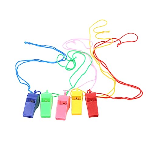 TOYANDONA 50 Stück Teiliges Kunststoffpfeifen für Bunte Party Geburtstagsgeschenke Laute Pfeifen für Kindergeburtstag Kindergarten Party Dekoration Spaß und Geschenkideen von TOYANDONA