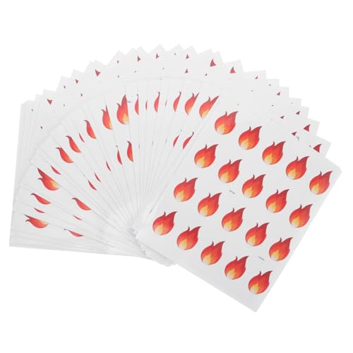 TOYANDONA 500 Pcs Flammenaufkleber Etikettenaufkleber für Gläser dekorative Etiketten für Gläser Mini Aufkleber lustige Aufkleber kleine Klebeetiketten Aufkleber für Lebensmittelverpackungen TOYANDONA 500 Pcs Flammenaufkleber Etikettenaufkleber für Gläser dekorative Etiketten für Gläser Mini Aufkleber lustige Aufkleber kleine Klebeetiketten Aufkleber für Lebensmittelverpackungen von TOYANDONA