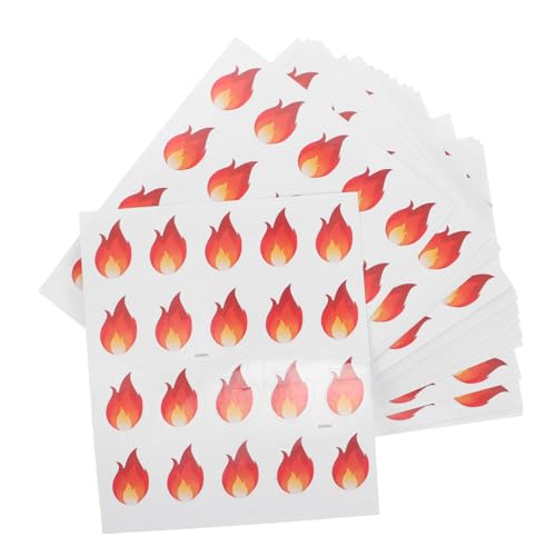TOYANDONA 500stücke Mini Flammen-Aufkleber wasserdichte Kleine Selbstklebende Etiketten Für Scrapbooking Kennzeichnung Von Scharfen Lebensmitteln TOYANDONA 500stücke Mini Flammen-Aufkleber wasserdichte Kleine Selbstklebende Etiketten Für Scrapbooking Kennzeichnung Von Scharfen Lebensmitteln von TOYANDONA