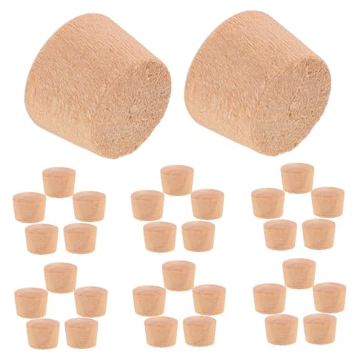 TOYANDONA 50Stücke Holzstopfen für Möbel Multifunktionale Taschenlochstopfen zur Abdeckung von Schraubenlöchern für Stuhlbeine Einfache Installation Holzleim TOYANDONA 50Stücke Holzstopfen für Möbel Multifunktionale Taschenlochstopfen zur Abdeckung von Schraubenlöchern für Stuhlbeine Einfache Installation Holzleim von TOYANDONA