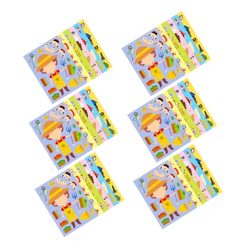 TOYANDONA 6 Sätze Berufspuzzle Sticker DIY Bastelset für Verschiedenen Berufen Fördert Feinmotorik Problemlösung und Eltern Junge Mädchen für Schule Party und Zuhause TOYANDONA 6 Sätze Berufspuzzle Sticker DIY Bastelset für Verschiedenen Berufen Fördert Feinmotorik Problemlösung und Eltern Junge Mädchen für Schule Party und Zuhause von TOYANDONA