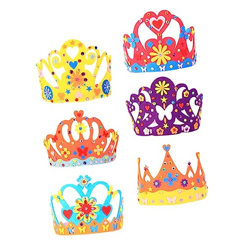 TOYANDONA 6 Sätze Diy Krone Geburtstagshut Diademe Kinderkrone Geburtstagshüte Für Kinderklassenzimmer Material Für Kindergeburtstagskronen Lesezeichen Für -tiara Nicht Gewebt TOYANDONA 6 Sätze Diy Krone Geburtstagshut Diademe Kinderkrone Geburtstagshüte Für Kinderklassenzimmer Material Für Kindergeburtstagskronen Lesezeichen Für -tiara Nicht Gewebt von TOYANDONA