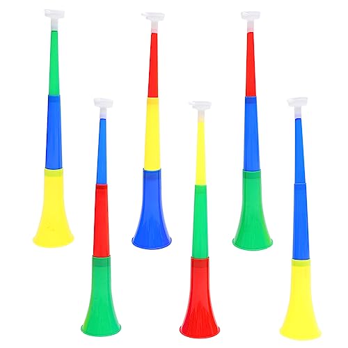 TOYANDONA 6 Stck. Einziehbares Horn Megaphon Musical treffen Stadion Hörner groß volumni volummie Lautstärke sports accesoories Blashorn aus Kunststoff Trompetenhorn aus Kunststoff Plastik TOYANDONA 6 Stck. Einziehbares Horn Megaphon Musical treffen Stadion Hörner groß volumni volummie Lautstärke sports accesoories Blashorn aus Kunststoff Trompetenhorn aus Kunststoff Plastik von TOYANDONA