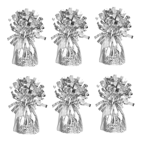 TOYANDONA 6 Stück Ballonbeschwerer Silber für Heliumballons Wiederverwendbar Einfache Befestigung Stabile Ballongewichte für Geburtstags Hochzeits Partydekorationen TOYANDONA 6 Stück Ballonbeschwerer Silber für Heliumballons Wiederverwendbar Einfache Befestigung Stabile Ballongewichte für Geburtstags Hochzeits Partydekorationen von TOYANDONA