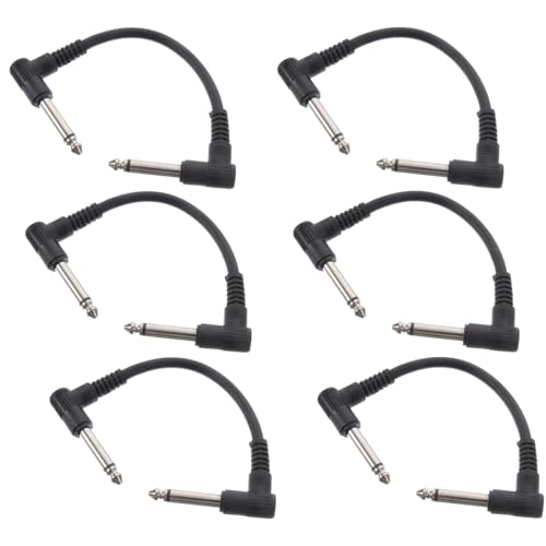 TOYANDONA 6 Stück Gitarren Effektkabel Flachkabel PVC Außenhülle Klinke Stecker Pull Resistent Stabile Signalübertragung für Gitarre Effektgeräte Zubehör TOYANDONA 6 Stück Gitarren Effektkabel Flachkabel PVC Außenhülle Klinke Stecker Pull Resistent Stabile Signalübertragung für Gitarre Effektgeräte Zubehör von TOYANDONA
