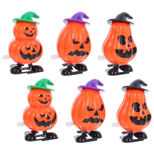 TOYANDONA 6 Stück Mini Aufziehspielzeuge für Partytüten und Preise Lustige Kürbis Statue für Sicher aus Gefertigt für Halloween Feiern von TOYANDONA