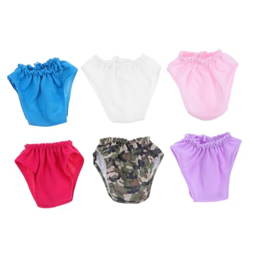 TOYANDONA 6 Stück Puppe Mini -Kleidung Modepuppenkleidung Winzige Puppenkleidung Zubehör Für Babypuppen Unterwäsche Kleidung Für Puppen Windeln Für Puppen Puppenbabywindeln Stoff von TOYANDONA