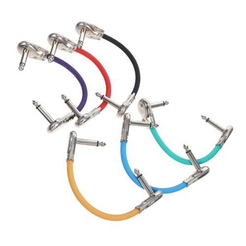 TOYANDONA 6 Stück Steckerkabeladapter Draht Patch Auswirkungen aufgerollt Daten beschichtet Multipack Farbe gitarre Pedalboard-Kabel Effektorlinie Stromversorgung Kupferkern TOYANDONA 6 Stück Steckerkabeladapter Draht Patch Auswirkungen aufgerollt Daten beschichtet Multipack Farbe gitarre Pedalboard-Kabel Effektorlinie Stromversorgung Kupferkern von TOYANDONA