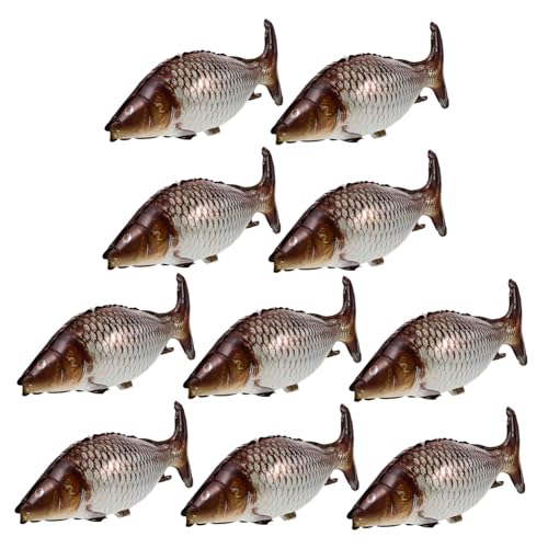 TOYANDONA 6 Stück Teiliges Fisch Förmige Aluminiumfolie Ballons Dekorative Karpfen Motive Wiederverwendbar Leicht Aufblasbar für Geburtstagsfeiern und Angelmottopartys TOYANDONA 6 Stück Teiliges Fisch Förmige Aluminiumfolie Ballons Dekorative Karpfen Motive Wiederverwendbar Leicht Aufblasbar für Geburtstagsfeiern und Angelmottopartys von TOYANDONA
