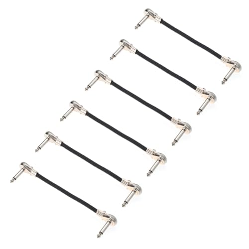 TOYANDONA 6 Stück Teiliges Instrumenten Patchkabel Gewinkelte Klinkenstecker Doppelt Geschirmt mit Kupfer Gerades zu Rechtem für Gitarre Bass Keyboard Effektstark und Langlebig TOYANDONA 6 Stück Teiliges Instrumenten Patchkabel Gewinkelte Klinkenstecker Doppelt Geschirmt mit Kupfer Gerades zu Rechtem für Gitarre Bass Keyboard Effektstark und Langlebig von TOYANDONA