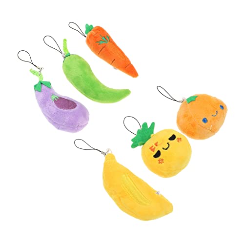 TOYANDONA 6 Stück Teiliges Plüsch Frucht Anhänger Niedliches Hängeornament für Taschen Gestaltete Schlüsselanhänger Zufälliger Stil als für Erwachsene TOYANDONA 6 Stück Teiliges Plüsch Frucht Anhänger Niedliches Hängeornament für Taschen Gestaltete Schlüsselanhänger Zufälliger Stil als für Erwachsene von TOYANDONA