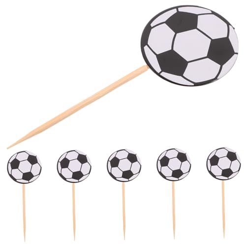 TOYANDONA 60 Stück Fußball-kucheneinsatz Sportkuchendekorationen Fußball-kuchenaufsatz Fußball-cupcake-topper Party Kindergeburtstag Dekorationen Sportball-cupcake-topper Kuchen Picks Papier TOYANDONA 60 Stück Fußball-kucheneinsatz Sportkuchendekorationen Fußball-kuchenaufsatz Fußball-cupcake-topper Party Kindergeburtstag Dekorationen Sportball-cupcake-topper Kuchen Picks Papier von TOYANDONA