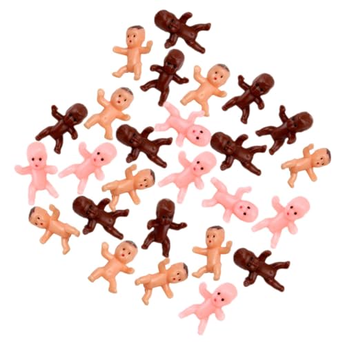 TOYANDONA 60 Stück Teiliges Mini Puppen Realistische Miniaturfiguren in Latin Schwarz und Hautfarben Dekorativ und Praktisch für Babypartys Fotoshootings DIY Shower Dekoration von TOYANDONA