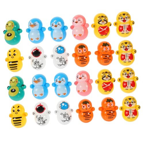 TOYANDONA 60 Stück Teiliges Mini Tier Wackelfigur aus Kunststoff Niedliche Tischdekoration und Robust und Glatt als Partygeschenk und Schreibtischdeko für Mädchen und Jungen TOYANDONA 60 Stück Teiliges Mini Tier Wackelfigur aus Kunststoff Niedliche Tischdekoration und Robust und Glatt als Partygeschenk und Schreibtischdeko für Mädchen und Jungen von TOYANDONA