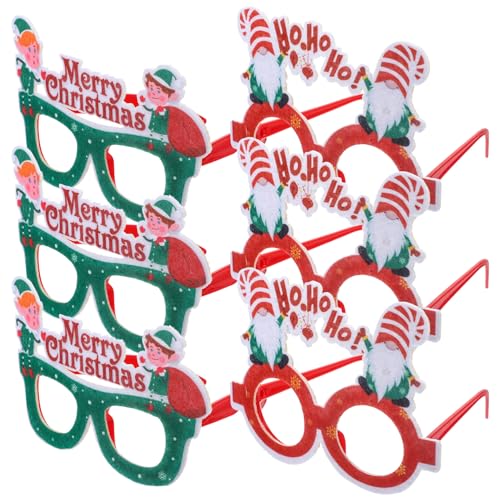 TOYANDONA 6St Lichterketten Brillenfassungen Weihnachtsfeier Brille Weihnachtskostüm Party weihnachtsdeko faschingskostüme Weihnachtsbrille Foto-Requisite Brillengestell Plastik TOYANDONA 6St Lichterketten Brillenfassungen Weihnachtsfeier Brille Weihnachtskostüm Party weihnachtsdeko faschingskostüme Weihnachtsbrille Foto-Requisite Brillengestell Plastik von TOYANDONA