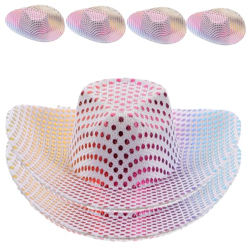 TOYANDONA 6st Flaschenverschluss Miniatur Cowgirl-Hut Hüte Für Frauen Kappe Kleine Hüte Zum Basteln Mall-Hut Zarte Kleine Hüte Kleine Hüte Zum Selbermachen Kleiner Hut Puppenhüte Polyester von TOYANDONA
