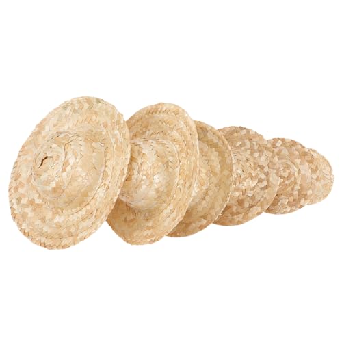TOYANDONA 6st Geflochtener Strohhut Kleine Hüte Für Puppen Miniatur Winzige Hüte Miniaturhüte Mini-hüte Mini-Miniatur-Hut Kleine Hüte Zum Basteln Kleiner Hut Mini-Hut Puppenhüte Khaki TOYANDONA 6st Geflochtener Strohhut Kleine Hüte Für Puppen Miniatur Winzige Hüte Miniaturhüte Mini-hüte Mini-Miniatur-Hut Kleine Hüte Zum Basteln Kleiner Hut Mini-Hut Puppenhüte Khaki von TOYANDONA