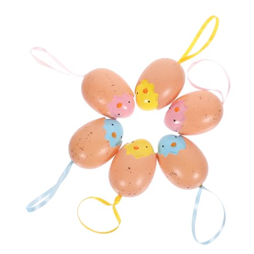 TOYANDONA 6st Ostereier Osterhandwerk Ostern-themenkorb Osterküken Einrichtung Im Festivalstil Hängende Ornamente Osterei- Ostern Hängende Dekorationen Osterdekoration Plastik TOYANDONA 6st Ostereier Osterhandwerk Ostern-themenkorb Osterküken Einrichtung Im Festivalstil Hängende Ornamente Osterei- Ostern Hängende Dekorationen Osterdekoration Plastik von TOYANDONA