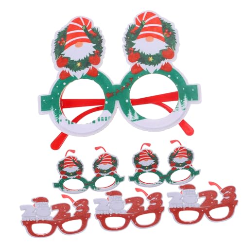 TOYANDONA 6st Tür Weihnachtsdekoration Ornamente Weihnachtsbrillen Lichter Weihnachtsbrille Foto-requisite Girlande Partybrille Prop Weihnachtsfeier Kostüm Weihnachtsfeier Versorgung Plastik TOYANDONA 6st Tür Weihnachtsdekoration Ornamente Weihnachtsbrillen Lichter Weihnachtsbrille Foto-requisite Girlande Partybrille Prop Weihnachtsfeier Kostüm Weihnachtsfeier Versorgung Plastik von TOYANDONA