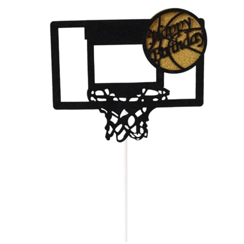 TOYANDONA 6st Zylinder Papiereinlage Cupcake-einsteckkarte Kuchendeckel Selber Machen Topper Kugelrahmen Kind Basketball von TOYANDONA