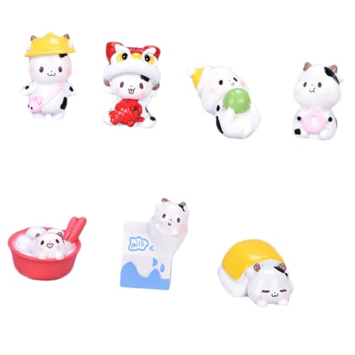 TOYANDONA 7 Stück Cartoon Cow Ornamente sensorisch Kleinkinder Desktop-Kuh-Ornament Mini-Kuh Kuh Tiere Miniatur Kuhfiguren Kuh Mini-Kühe süße Kuh Miniaturkühe Kuhdekoration Harz TOYANDONA 7 Stück Cartoon Cow Ornamente sensorisch Kleinkinder Desktop-Kuh-Ornament Mini-Kuh Kuh Tiere Miniatur Kuhfiguren Kuh Mini-Kühe süße Kuh Miniaturkühe Kuhdekoration Harz von TOYANDONA