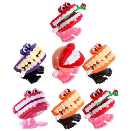 TOYANDONA 7pcs Zähne Spielzeug Aufziehspielzeug Wind Up Figur Klapperzähne Gebiss zum Vorführen Zahnpflege Halloween Dekoration Mitgebsel Kindergeburtstag für Jungen Mädchen TOYANDONA 7pcs Zähne Spielzeug Aufziehspielzeug Wind Up Figur Klapperzähne Gebiss zum Vorführen Zahnpflege Halloween Dekoration Mitgebsel Kindergeburtstag für Jungen Mädchen von TOYANDONA