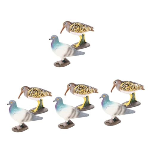 TOYANDONA 8 Simulation Vogelmodell Wohnkultur Sprechendes Papageienspielzeug kinderspielzeug spielzeug für kinder Spielzeuge Vogelverzierung Vogelmikrolandschaft Tier Dekorationen Eier von TOYANDONA
