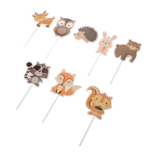 TOYANDONA 8 Stücke Cupcake Topper Dschungel Thema Cupcake Topper Dschungel Kuchen Topper Kunststoff TOYANDONA 8 Stücke Cupcake Topper Dschungel Thema Cupcake Topper Dschungel Kuchen Topper Kunststoff von TOYANDONA