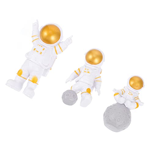 TOYANDONA 9 Stk Astronauten-ornamente Kuchen Dekoration Heimdeko Pvc Spielzeug Fest von TOYANDONA