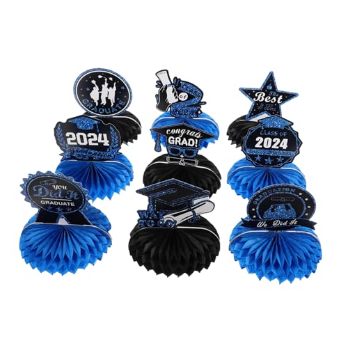 TOYANDONA Abschluss-waben-Ornament-Set 9-teiliges Waben-tischdekor Perfektes Party-Accessoire TOYANDONA Abschluss-waben-Ornament-Set 9-teiliges Waben-tischdekor Perfektes Party-Accessoire von TOYANDONA