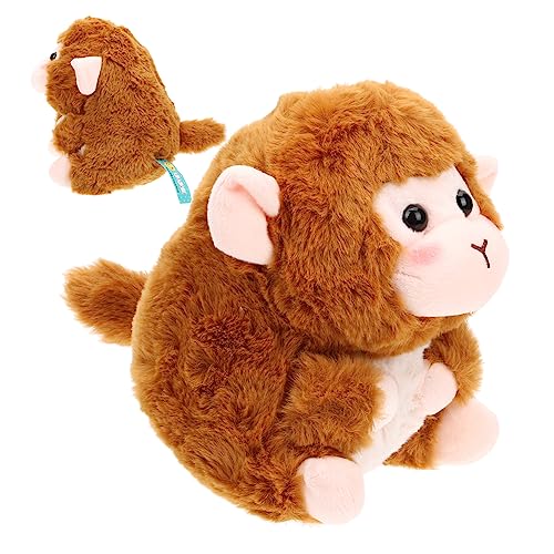 TOYANDONA Affenpuppe Tieraffe Stoffmantel Kuscheltier Affenspielzeug ausgestopfter kleines Affenstofftier gefüllt Stofftiere Stofftier für Plüschstoffe TOYANDONA Affenpuppe Tieraffe Stoffmantel Kuscheltier Affenspielzeug ausgestopfter kleines Affenstofftier gefüllt Stofftiere Stofftier für Plüschstoffe von TOYANDONA