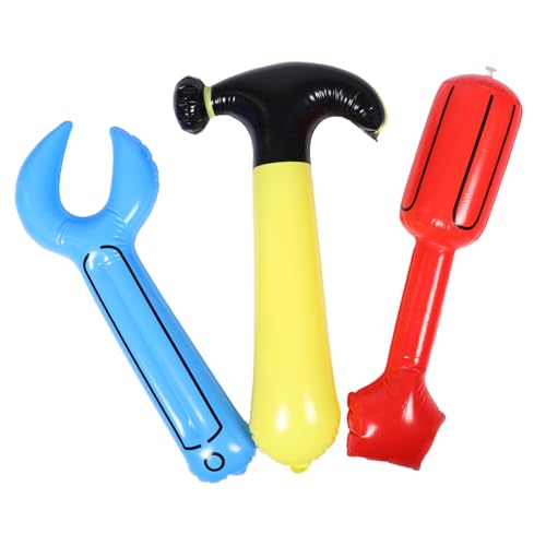 TOYANDONA Aufblasbares Werkzeugset Teilig Hammer Schraubenschlüssel Schraubendreher Bunte Bauparty Deko Für Kreatives Rollenspiel Und Familienspaß TOYANDONA Aufblasbares Werkzeugset Teilig Hammer Schraubenschlüssel Schraubendreher Bunte Bauparty Deko Für Kreatives Rollenspiel Und Familienspaß von TOYANDONA