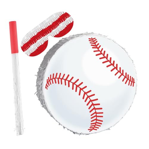TOYANDONA Baseball Pinata mit und Augenbinde Inklusive Konfetti Einfach zu Befüllende Kindergeburtstags-deko für Jungen Langlebige Zuckergefüllt TOYANDONA Baseball Pinata mit und Augenbinde Inklusive Konfetti Einfach zu Befüllende Kindergeburtstags-deko für Jungen Langlebige Zuckergefüllt von TOYANDONA