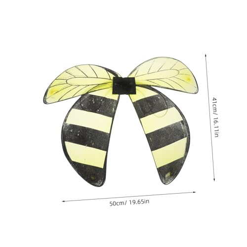 TOYANDONA Bienenflügel Cosplay Flügel Leicht und Tragbar Einfach zu Tragen Niedlich für Kinderfest Kostüm Accessoire für Bühnenauftritte und Partyverkleidung TOYANDONA Bienenflügel Cosplay Flügel Leicht und Tragbar Einfach zu Tragen Niedlich für Kinderfest Kostüm Accessoire für Bühnenauftritte und Partyverkleidung von TOYANDONA