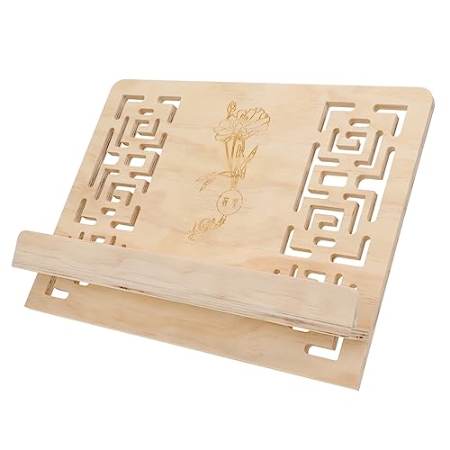 TOYANDONA Blatt tragbarer Musikständer Staffelei Stand klein steht hölzerner notenständer Lesebuchhalter Tablet-Halterung Desktop -Tablet -Halter Holz TOYANDONA Blatt tragbarer Musikständer Staffelei Stand klein steht hölzerner notenständer Lesebuchhalter Tablet-Halterung Desktop -Tablet -Halter Holz von TOYANDONA