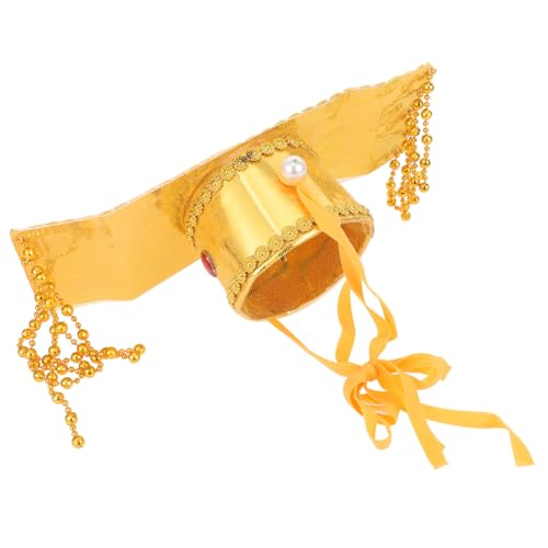 TOYANDONA Chinesischer Kaiserhut Cosplay Gold Bestickte Kopfbedeckung Antikes Design Für Herren Kostüm Zubehör Bühnenauftritt Mottoparty Karneval TOYANDONA Chinesischer Kaiserhut Cosplay Gold Bestickte Kopfbedeckung Antikes Design Für Herren Kostüm Zubehör Bühnenauftritt Mottoparty Karneval von TOYANDONA